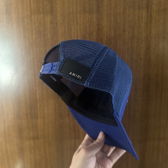 Amiri blue hat with spray print - Picture 5 of 6